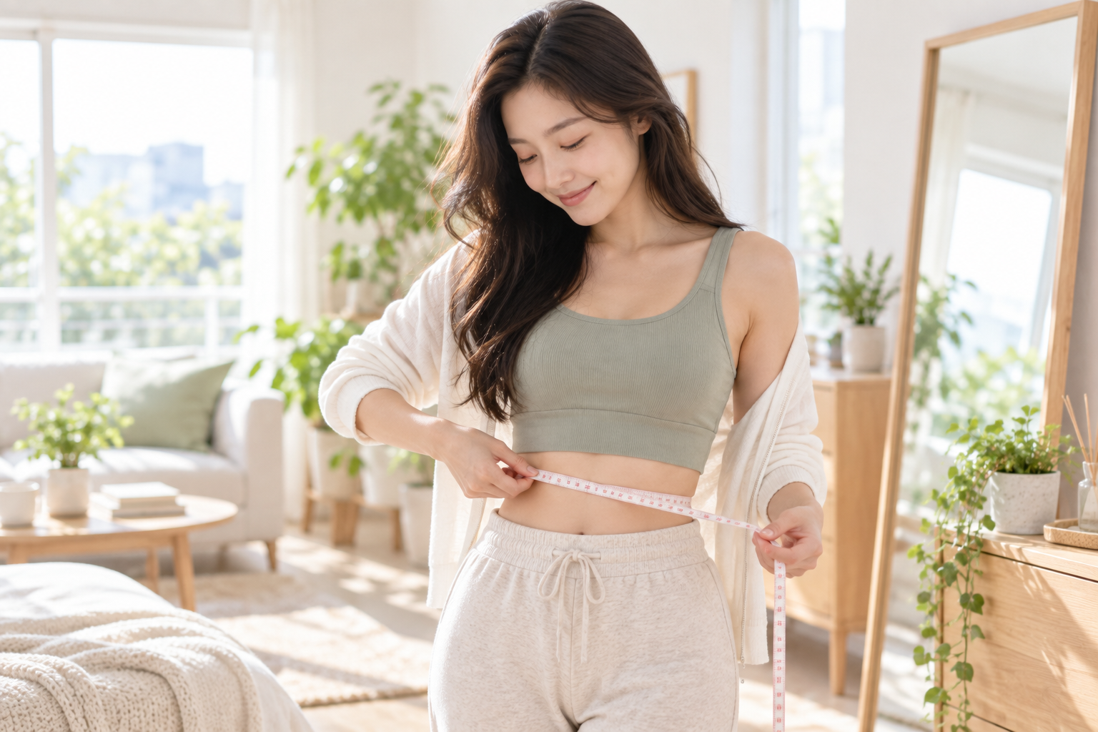 근손실 없는 다이어트에서 체중과 체성분 변화를 확인하는 이미지